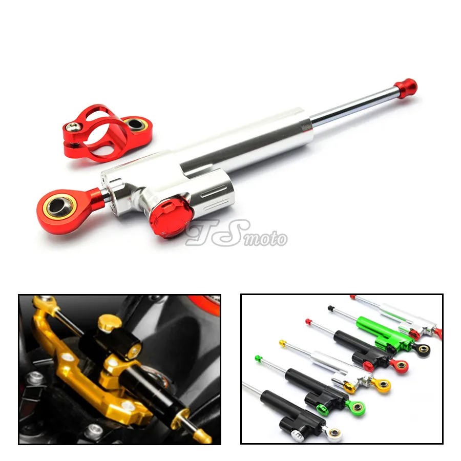 for CNC Damper Steering StabilizerLinear Reversed Safety Control Over for yamaha mt 07 kawasaki z1000 2015 yamaha 250 450 crf ha