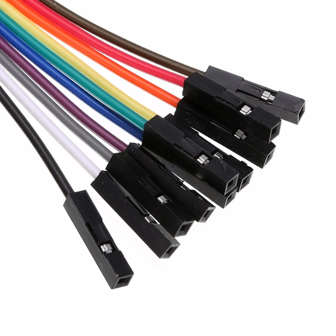 10pcs in 1 High Efficiency Logic Analyzer Cable Gripper Probe Test Hook Clip Kit for Logic Analyzer USB 34cm Length