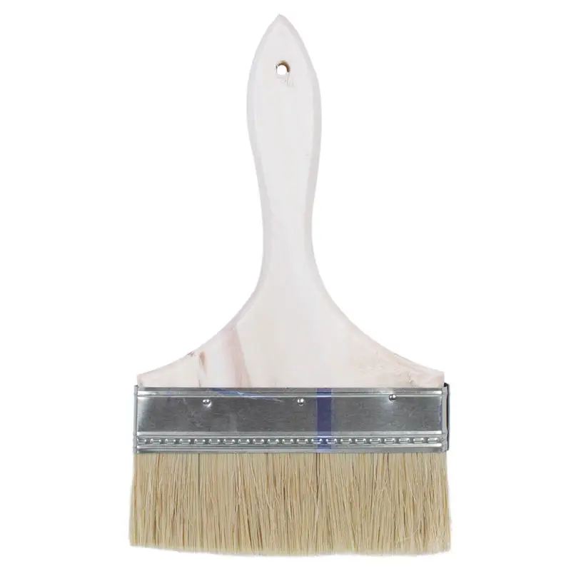 Buy 6" Wide Bristle Hair Wooden Handle Paint Brush
