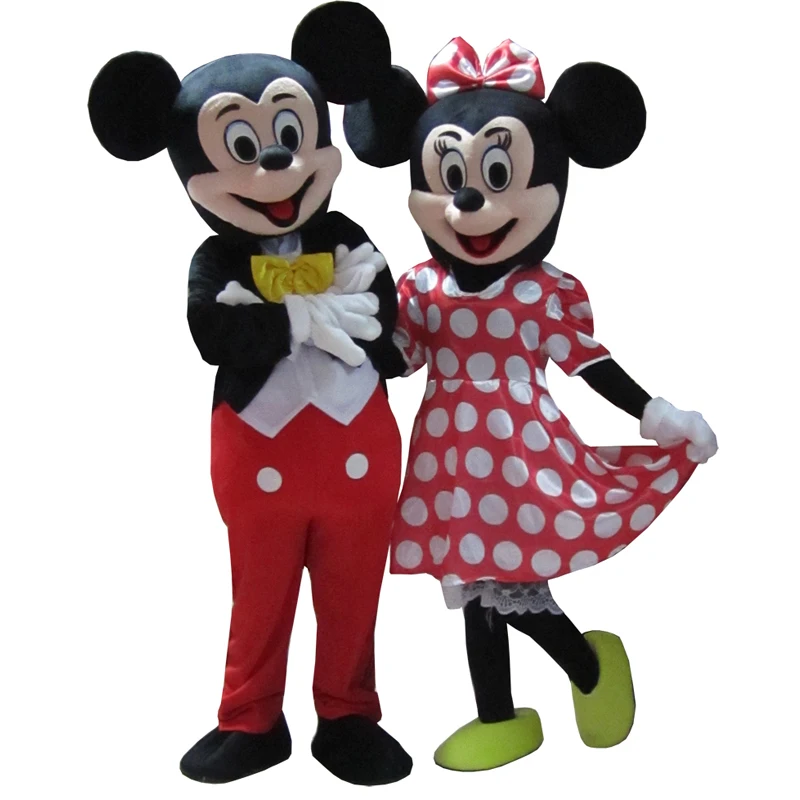 

couple mouse mascot costume cosplay for party fancy costume maskot red mouse boy and girl masocts