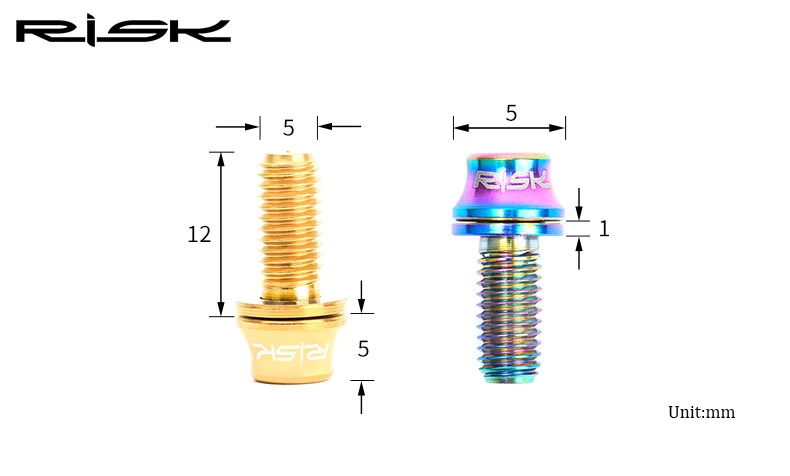 2 шт. m5x12мм титановая винтовая клетка для бутылок болт конус держатель для бутылки с водой Ti Винт для велосипедной бутылки с водой крепление для клетки