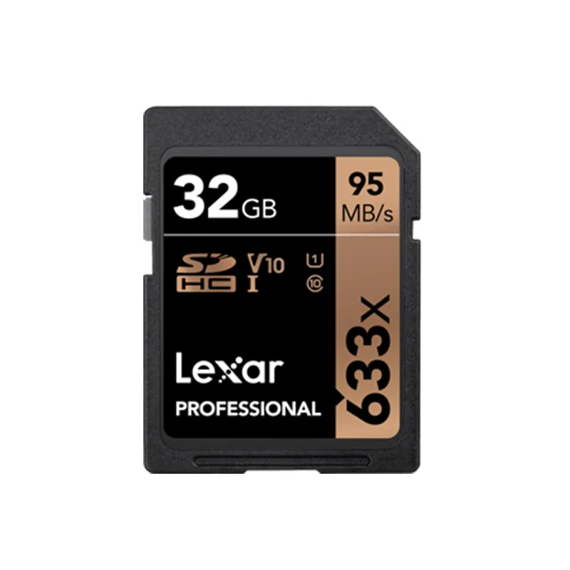 Высокая Скорость Lexar 32 Гб 64 ГБ 512 Гб класс 10 SD карта SDHC/SDXC карты памяти SD карты 128 ГБ 256 512G 95 МБ/с. для зеркальной однообъективной камеры/HD Камера - Емкость: 32GB