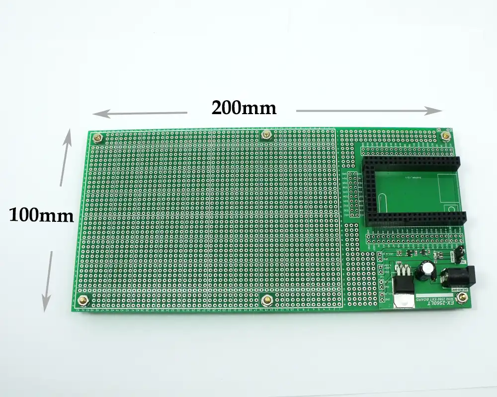 Двухсторонний прототип печатной платы Макет DIY 100x200 мм 4,096 в для Arduino Mega mini 2560 - изображение
