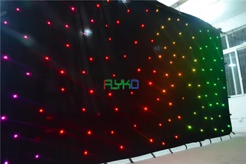 

party decoration 3x6m led star curtain free shipping