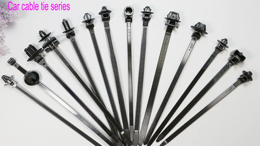

freeshipping Wire Cable Ties Management Tie-Line For Motorcycle Car Corrugated Pipe Tie Wrap Cable Clamp 5x170 5.6x175 6.3x165