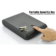 OS120B Портативный Пистолет коробка предотвращает появление царапин, отпечатков пальцев на& ключ блокировки 2-в-1 Сейф ценные бумаги коробка для хранения ювелирных изделий