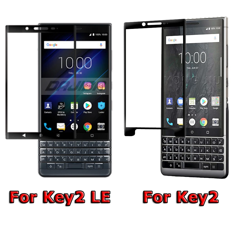 9H 3D изогнутый край Полное покрытие для BlackBerry Keytwo Key2 Le Закаленное стекло пленка Защита экрана для BlackBerry KEY 2 LE стекло