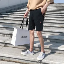 С эластичной резинкой на талии мужские шорты для занятия спортом, бега, модное летнее платье по колено шорты для бега в стиле "хип-хоп", хлопковая футболка с короткими Hombre