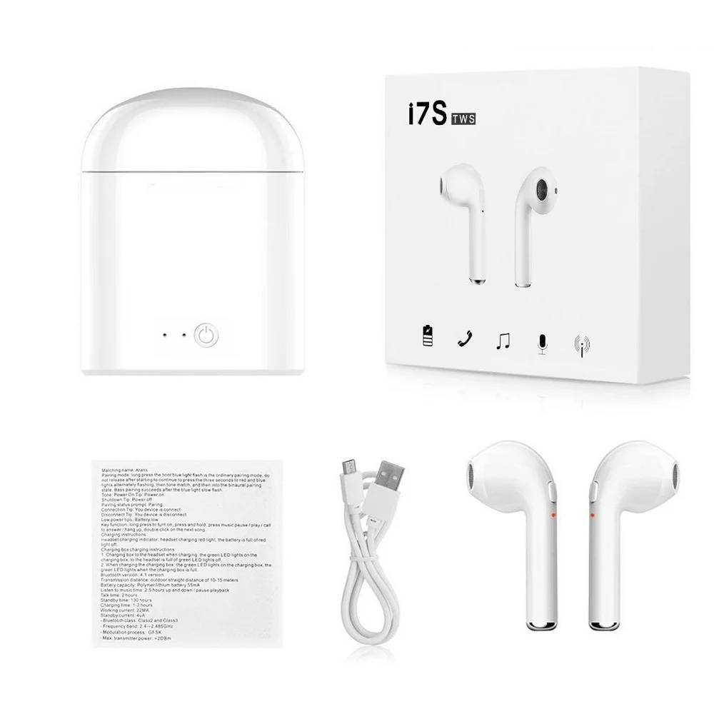 Wireless Bluetooth Earphone for Huawei Honor 10 9 Lite 8 7 7A 7X 7C 7S 6 10 6X 6A 6C Pro 5C 5A 5X 4C Music Earbud Charging Box