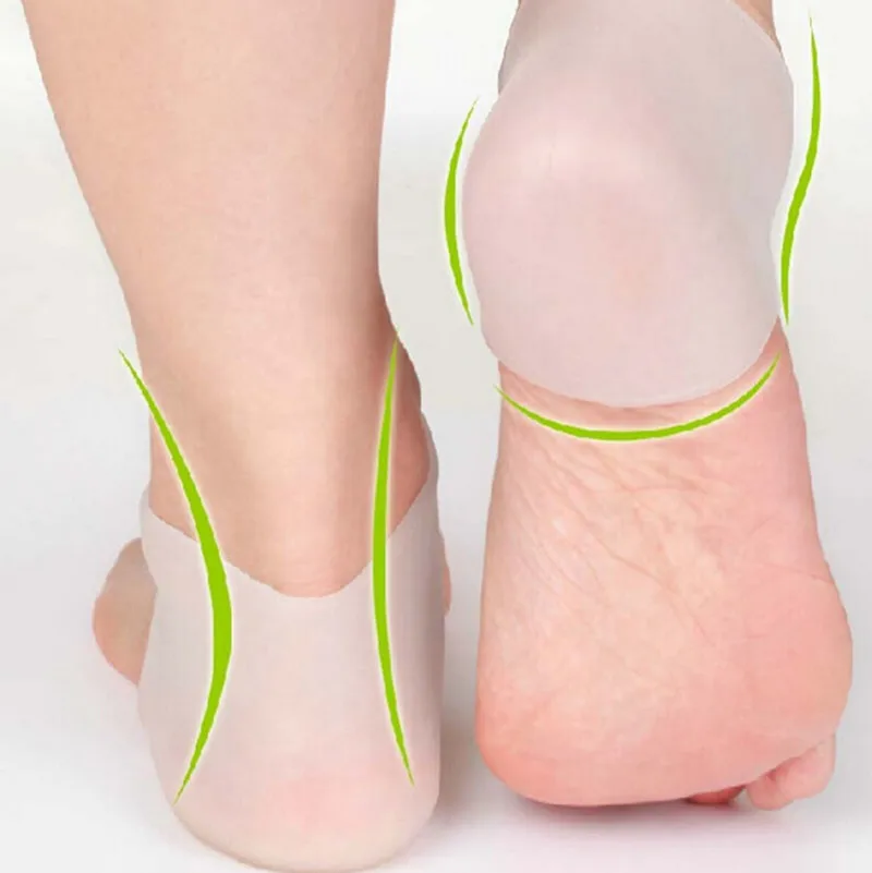 

New 1 Pair Delicate Silicone Moisturizing Gel Heel Socks Like Cracked Foot Skin Care Protector Free Shipping J218-Z MK302