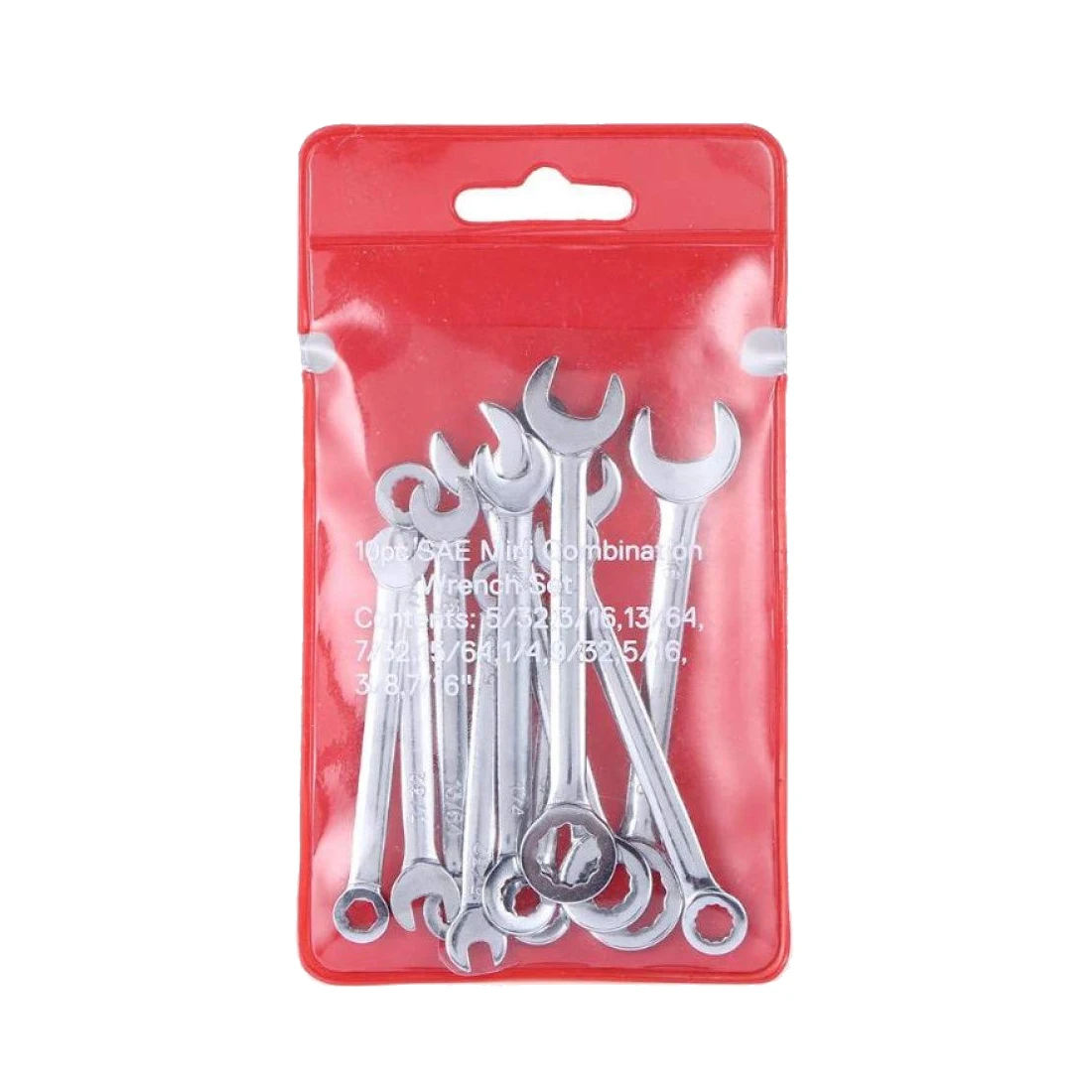 Mini Combination Wrench Spanner Set Double End 3/16-7/16 inch 10pcs/Pack - Color: Imperial Suit