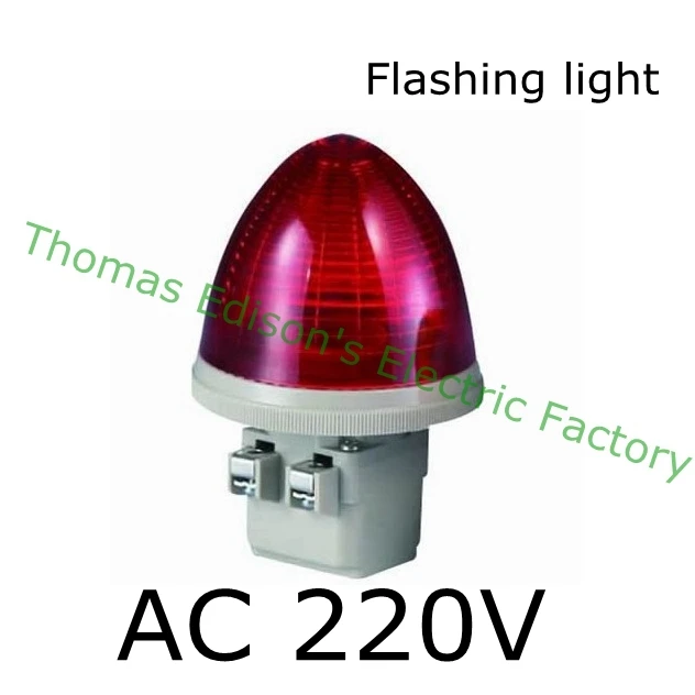 

DMWD AC 220V 2 Screw Terminals Red LED flashing light Industrial Signal Light Tower Lamp S-TX-F indicator light