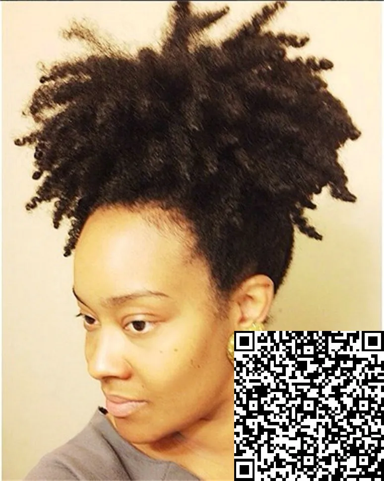 Kinky Curly Drawstring Ponytails African American 100 Human Hair