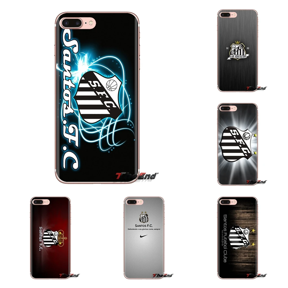 TPU Bag Case Football Club Santos FC Soccer Logo For Huawei G7 G8 P7 P8 P9 P10 P20 P30 Lite Mini Pro P Smart Plus 2017 2018 2019 |
