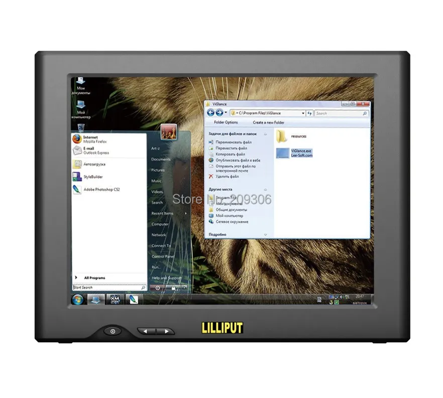 

LILLIPUT UM-82/C/T 8 inch TFT LED 4-wire resistive USB touch monitor with 2 Built-in Speakers USB monitor displayer subsidiary