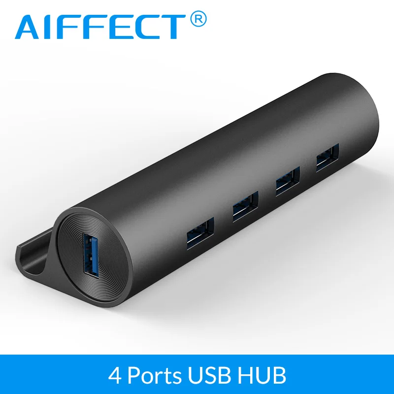 AIFFECT 4 Алюминиевый порт PCI USB3.0 концентратор с микро USB Мощность Порты и разъёмы