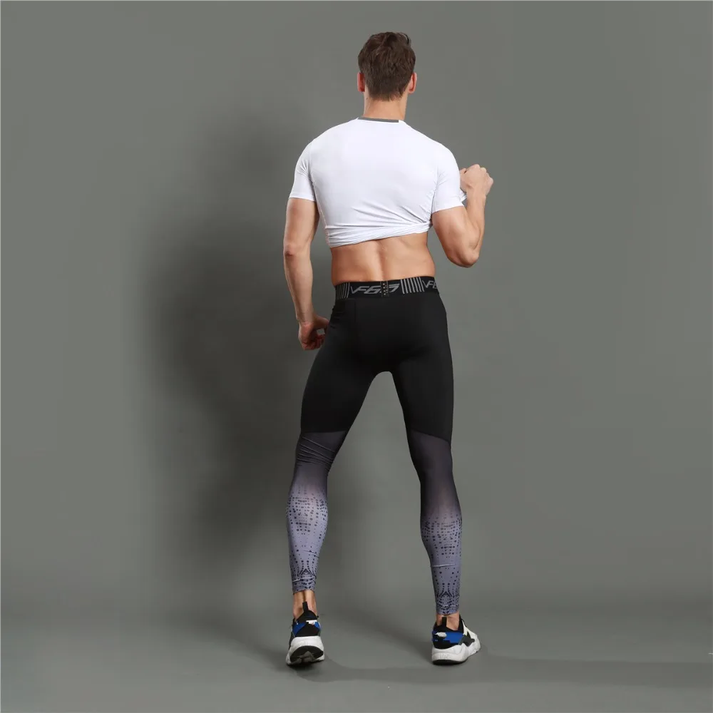 Мужская спортивная одежда для фитнеса, бега, осенние спортивные штаны, мужские компрессионные быстросохнущие впитывающие пот спортивны фитнес штаны