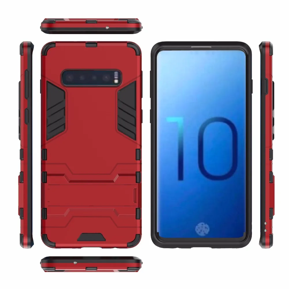 

Ironman Hybrid Cases For Samsung Galaxy S10 S9 S8 S7 Plus Defender Armor Heavy Duty Shockproof for Note 9 Note 8 S10 Lite