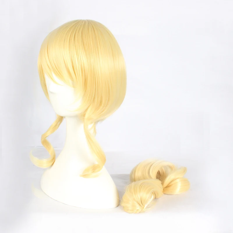 Женский парик из синтетических волос Love Live Eli Ayase золотисто желтый короткий для