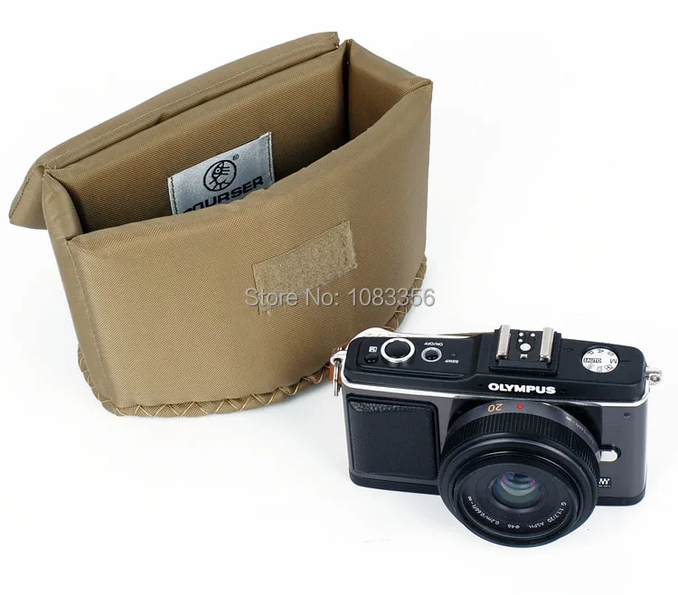 Camera video bag Insert Case Pouch Padded Bag For GF1 FUJI X100 Olympus EP2 With Cap wholesale