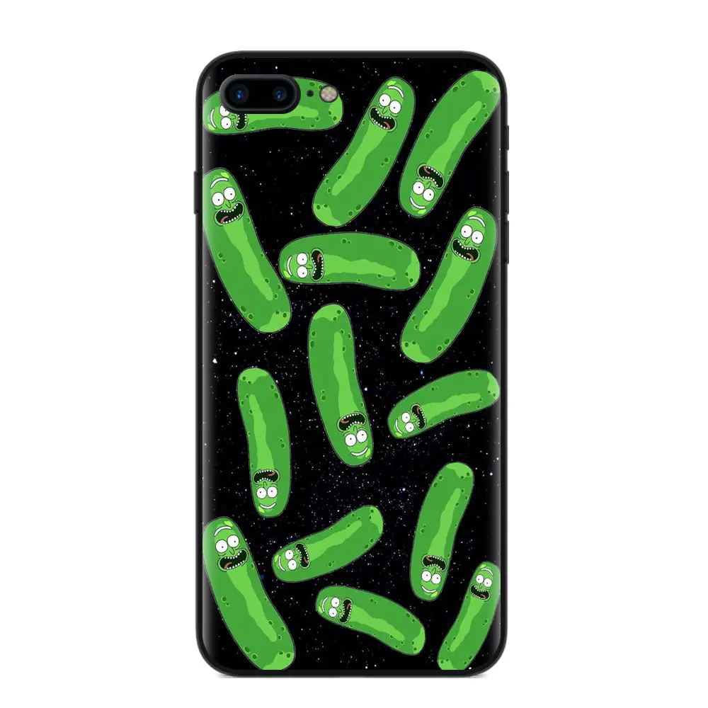 Soft Silicone Phone Cover For Apple iPhone X 8 7 6 6S Plus 5S SE Protective Case For iPhone 7 Cases Cute Cartoon Rick And Morty