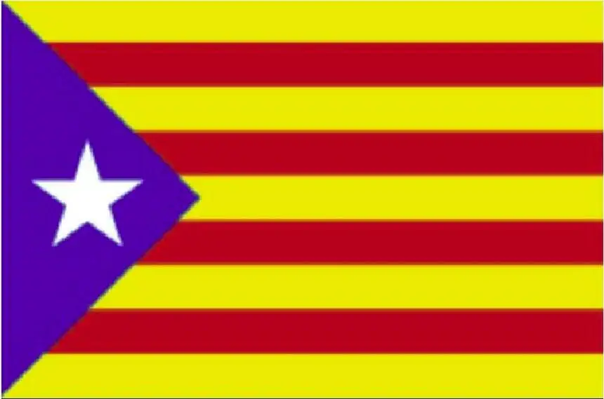 

Catalan flag lapel pin Metal badge Icons Brooch for clothing