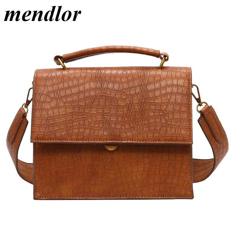 

European Vintage Fashion Female Big Tote bag 2019 New Quality PU Leather Crocodile pattern Women's Handbag Large Shoulder Bags