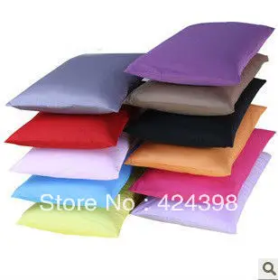 

2013 new arrival 100% cotton single solid color pillow case /plain quality thickening pillow cover