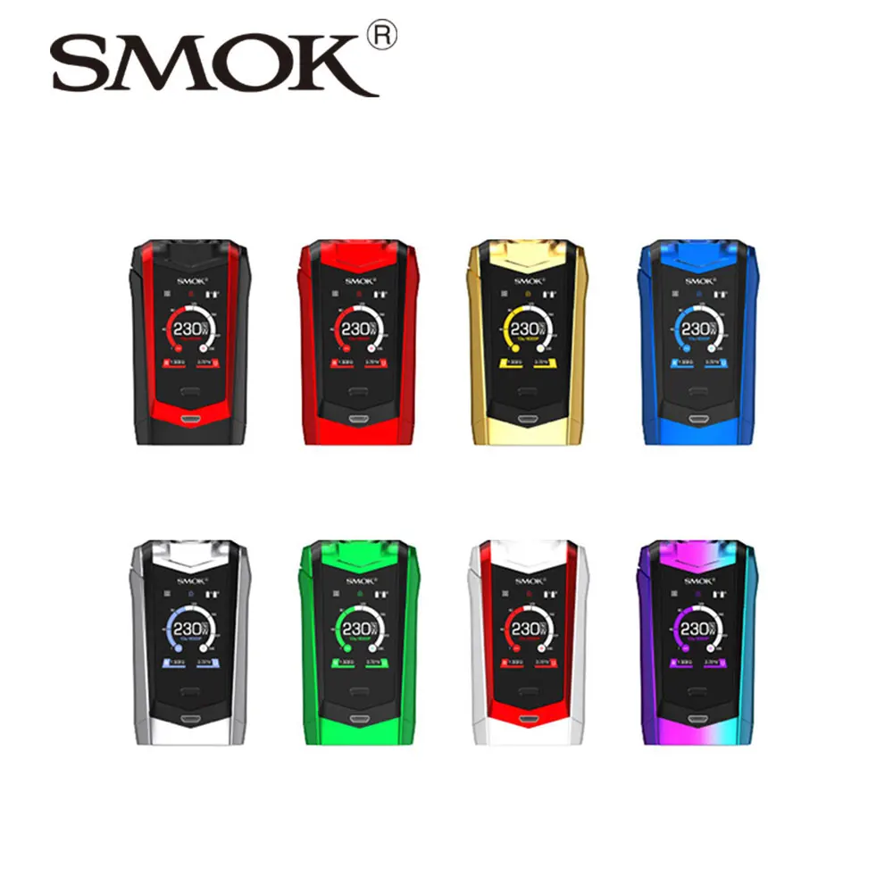 

Original SMOK Species 230W Touch Screen TC Box MOD W/ 1.45 Inch High Definition Screen Powered By 2 x 18650 Battery Vs Drag 157W