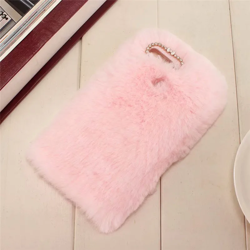 

Rabbit Warm Fur Cases For Huawei Mate 20 Lite Pro mate 8 9 10 lite pro nova 4 2i 3i 3 2 3E p smart plus 2019 Silicon Back Covers
