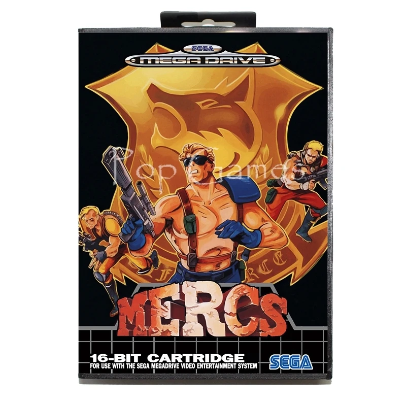 Mercs с коробкой для 16 бит Sega MD карточная игра Mega Drive Genesis игровая консоль |