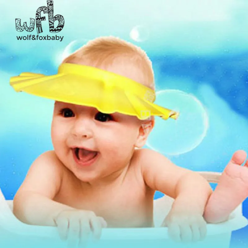 Retail Adjustable Shower caps protect Shampoo for baby health Bathing bath waterproof kid children Wash Hair Shield Hat Retail Adjustable Shower caps protect Shampoo for baby health Bathing bath waterproof kid children Wash Hair Shield Hat