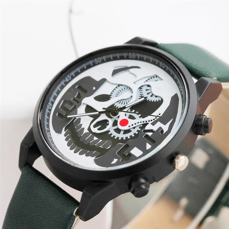 Luxury Fashion Men Watches Classic Stainless Steel Quartz Analog Watch Leather Quartz Wrist Watch Casual Wristwatch clock M24 (12)