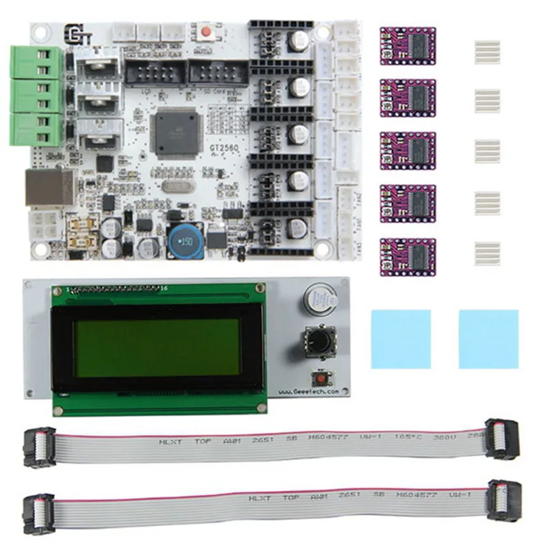 

Durable 3D Printer Motherboard GT2560 + DRV8825 Driver + LCD2004 Kit 3D Printer Parts & Accessories