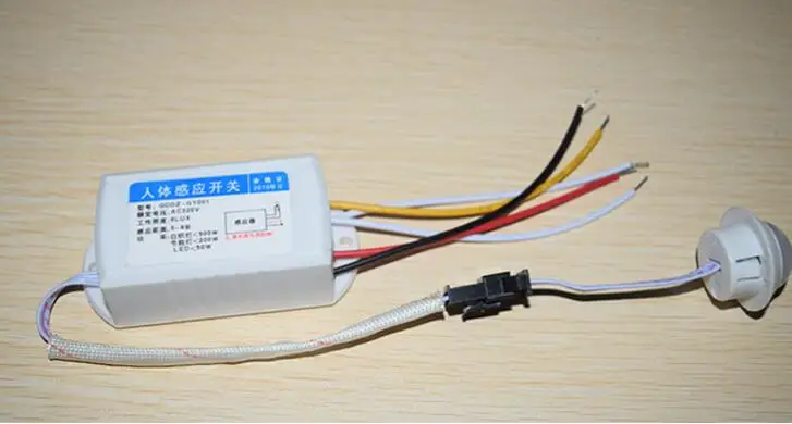 

Warehouse/hotel/Parking Lot LED Automatic On Off Strip PIR Infrared Motion Sensor Switch f. Incandescent lamp 500w max 10pcs