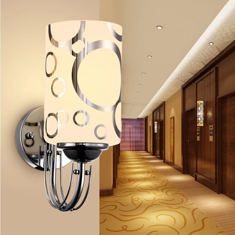 

GETOP Modern Simple Wall Lamp E27 Bulb Creative European Style Bedside Corridor Wall Porch Lamp Fixture