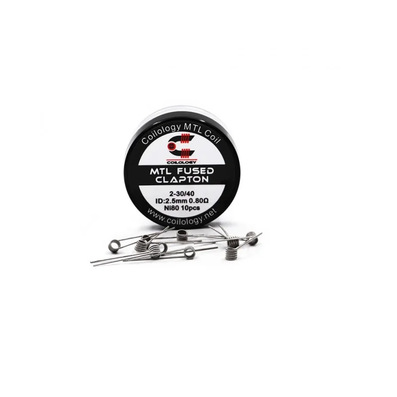Coilology premade MTL катушка провода NI80 316L плавленый Clapton vape катушки для rda атомайзер