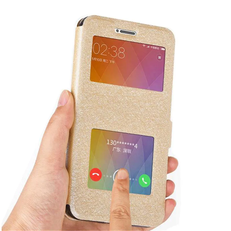 

Luxury Front Smart Window View Leather Filp Case For Xiaomi 9 SE F1 Mi 8 A2 Lite Max 2 3 Redmi 5 Plus Note 5 7 6 Pro 4X 4A Cover