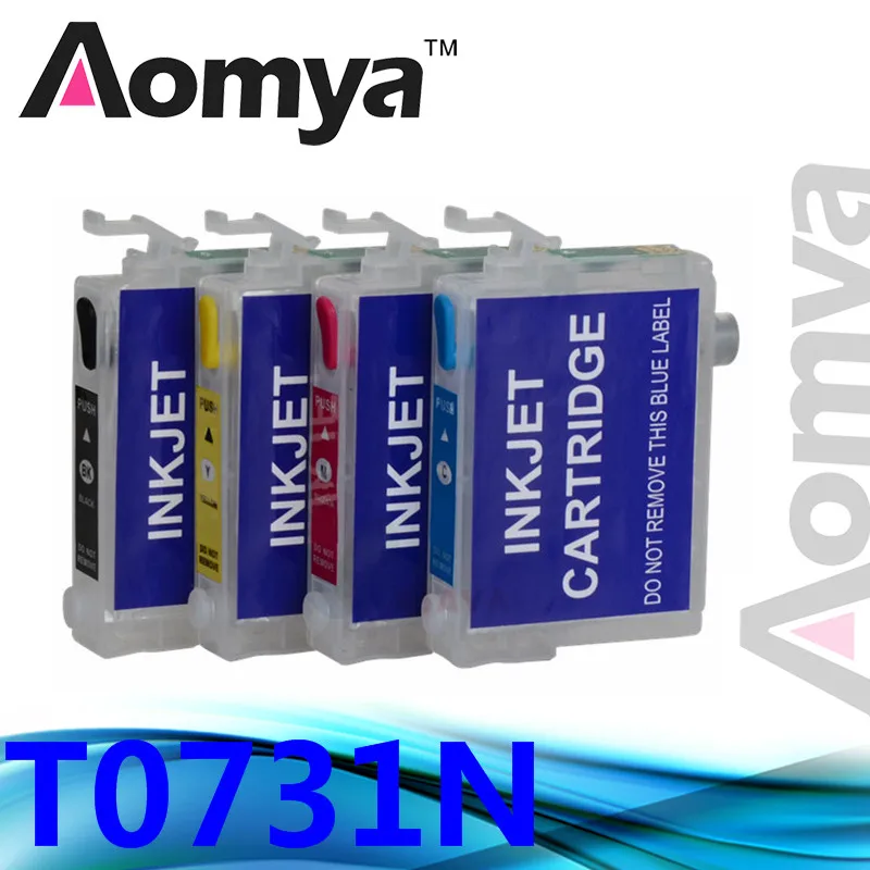 Aomya 73N T0731 многоразовый картридж совместимый для Epson Stylus CX3900/4900/4905/5500/5510/5600/5900/7300/7310/8300/9300F