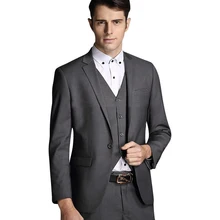 Дизайн сезона Формальные Свадебные Жених Костюмы Для мужчин Свадебный костюм смокинги мужской костюм пальто+ жилет+ брюки