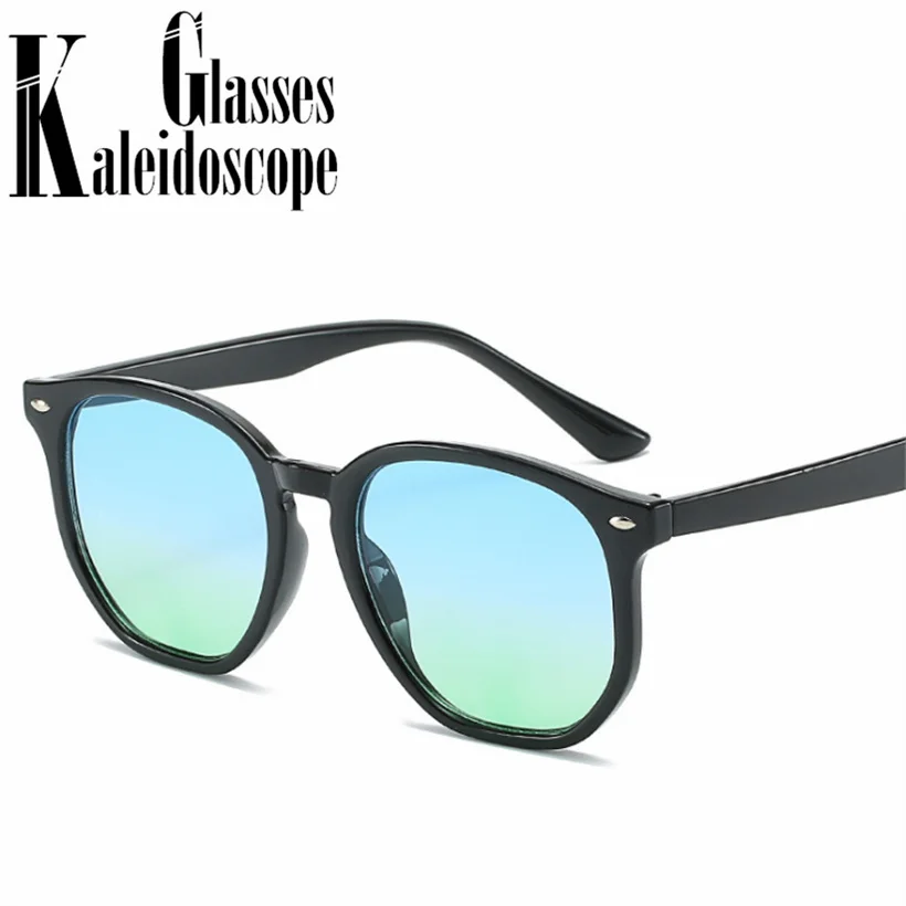 

Multicolor Gradient Sunglasses 2019 Luxury Women Brand Desing Shades Sun Glasses Ladies Vintage Polygon Eyewear UV400 Goggles