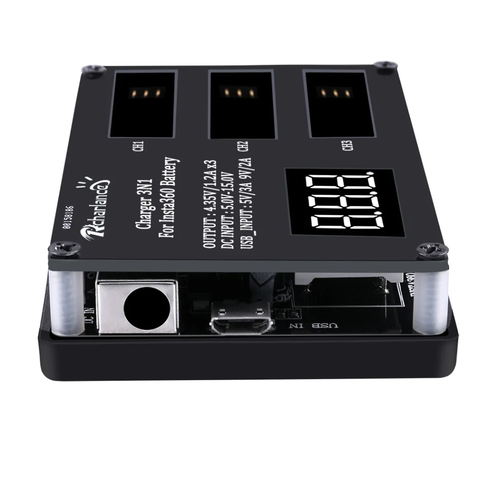 

Hub Micro USB Charger for Insta360 ONE X Battery 60mins Fast Charging Powerbank Battery Rechargable for Insta 360 Battery