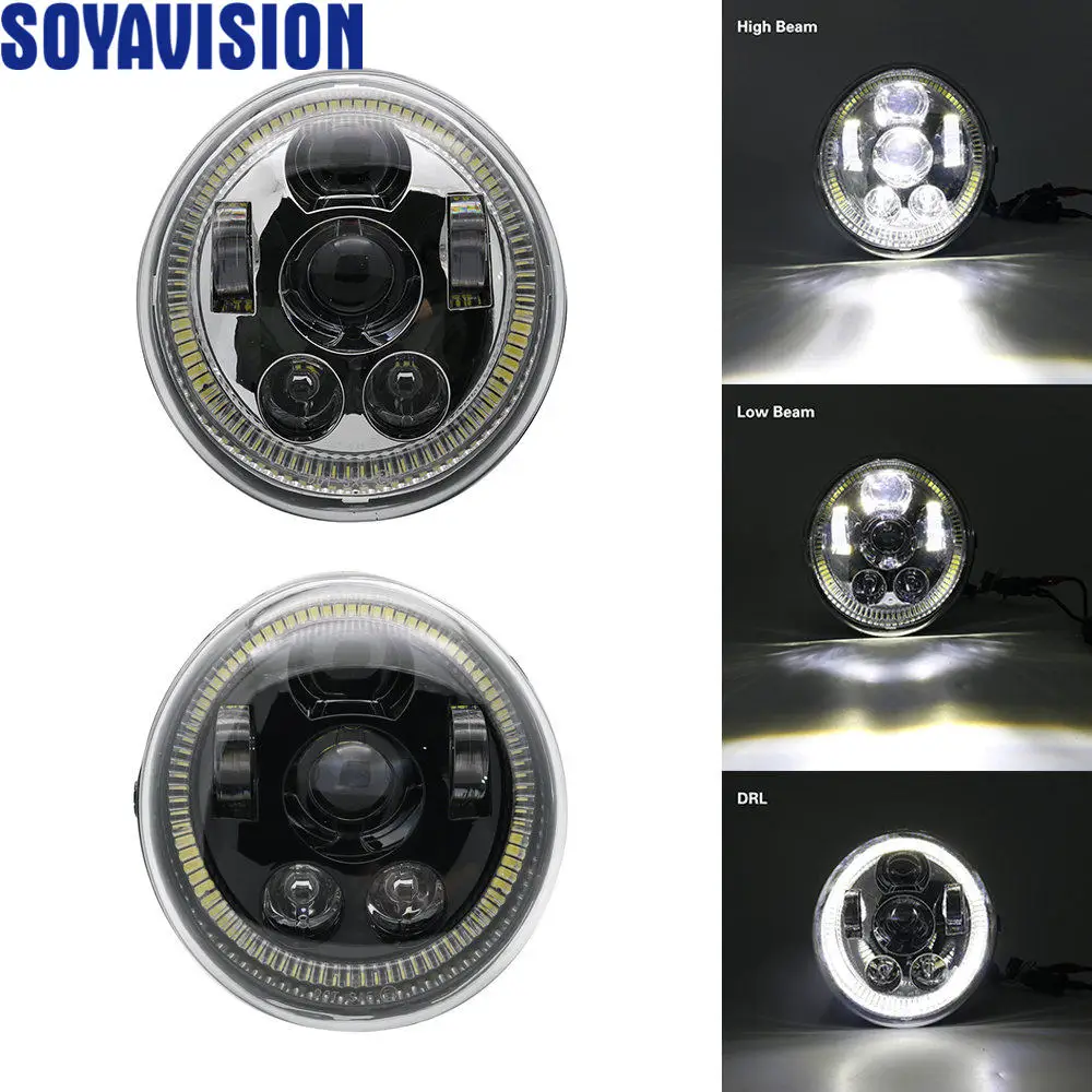 Аксессуары для V-ROD мотоциклов светодиодный фонарь с Halo DRL черная фара для V Rod VROD VRSCA фара VRSC