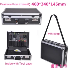 Алюминиевый сплав Набор инструментов большой чехол для костюма многофункциональный ударопрочный алюминиевый чехол в комплекте модель коробки для инструментов оборудование коробка