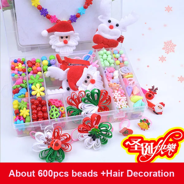 Красочные 500 шт DIY акриловые бусины набор аксессуаров для ожерелья Браслет и волосы девочка развивающие игрушки бисер для детей наборы