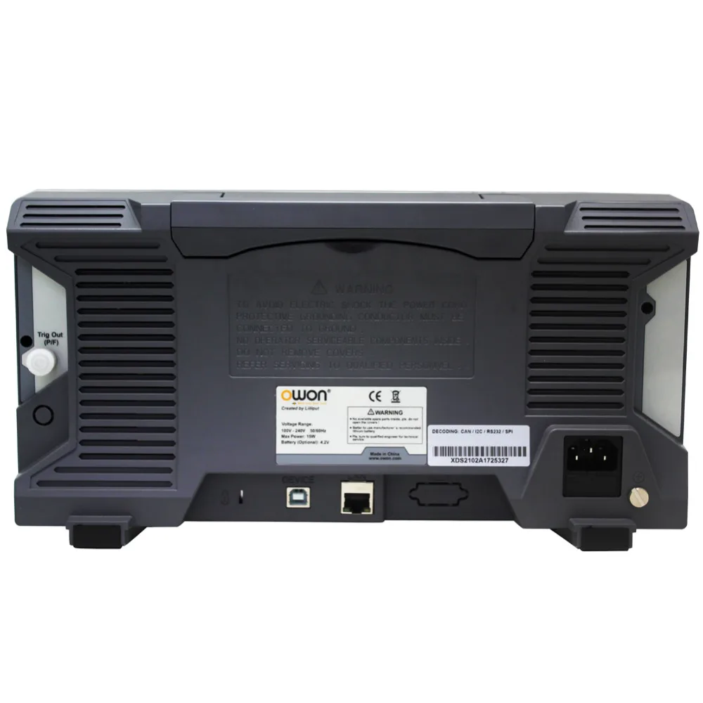 OWON XDS2102A 100 МГц 12 бит цифровой осциллограф ADC с высоким разрешением SPI/I2C/RS232/CAN
