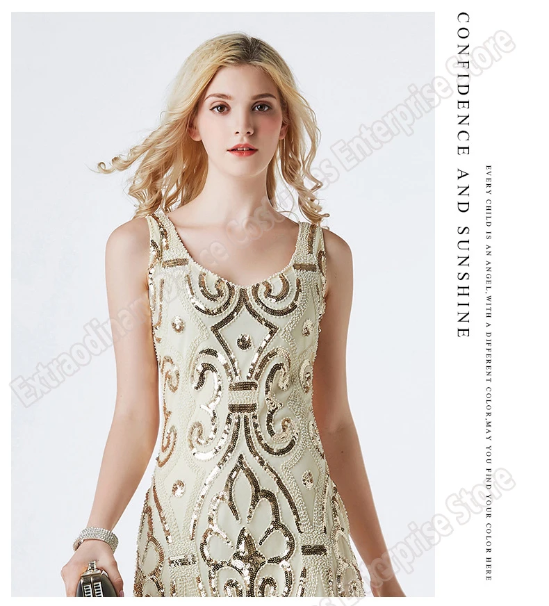 Vintage 1920s Style Flapper Fringe Great Gatsby Dresses V Neck Art Deco Luxury Embellished Sleeveless Summer Party Sequin Dress Vintage 1920s Style Flapper Fringe Great Gatsby Dresses V Neck Art Deco Luxury Embellished Sleeveless Summer Party Sequin Dress