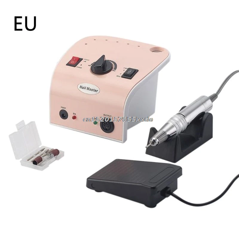 

35000RPM Professional Electric Manicure Pedicure Salon DIY Nail File Bit Drill Machine Tool Set Accessories T4MB