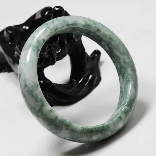 

2968 Certified Grade "A" Natural Green Jadeite Jade Gems Bracelet Bangle