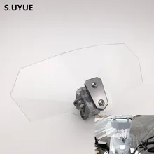 Airflow Adjustable Windscreen Universal Motorcycle Windshield Deflector for Yamaha Honda Kawasaki BMW Ducati KTM suzuki Aprilia